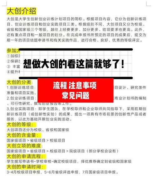 大学生大创怎么做？项目类型、申请流程及实施流程全解析