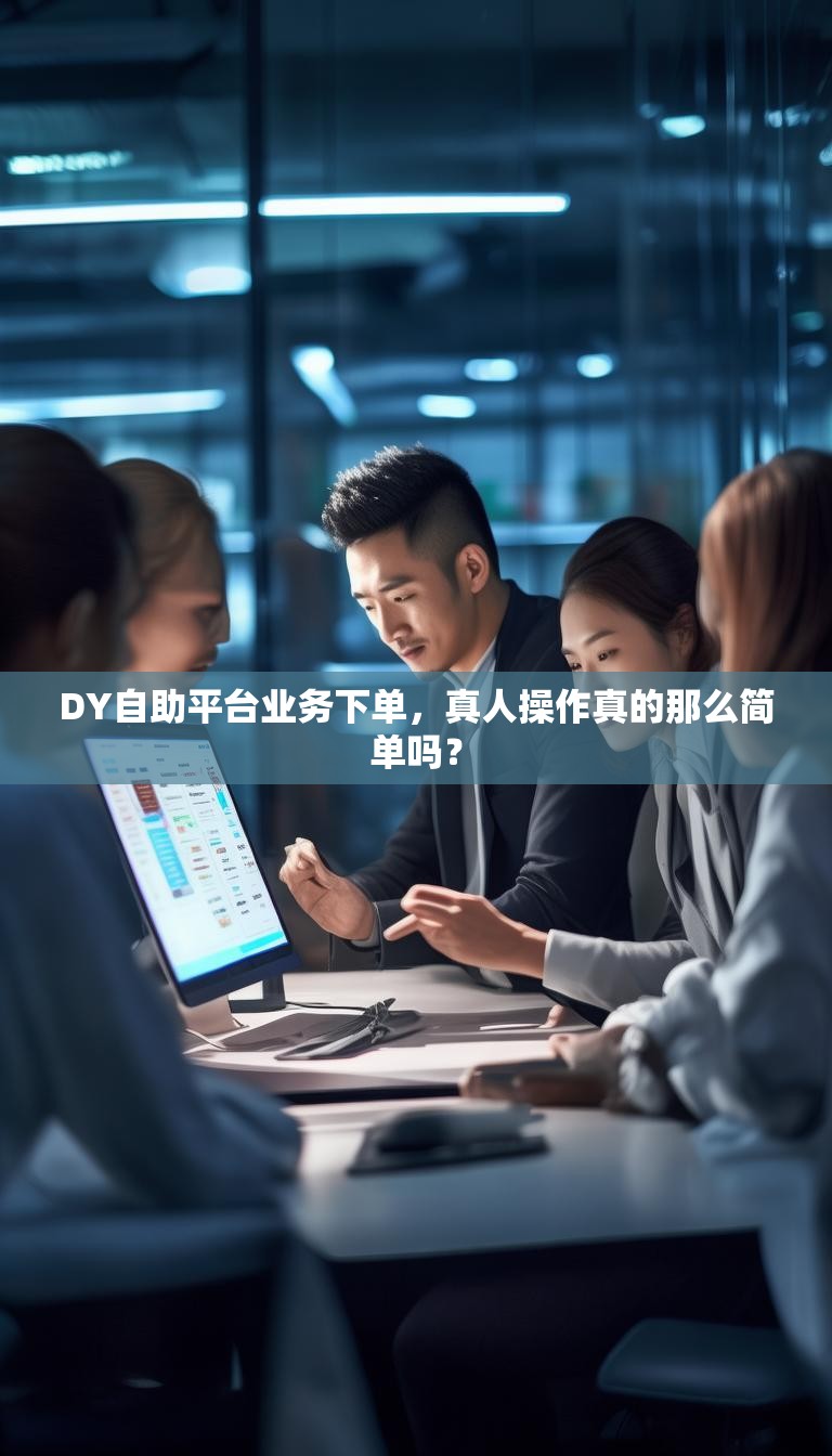 DY自助平台业务下单，真人操作真的那么简单吗？
