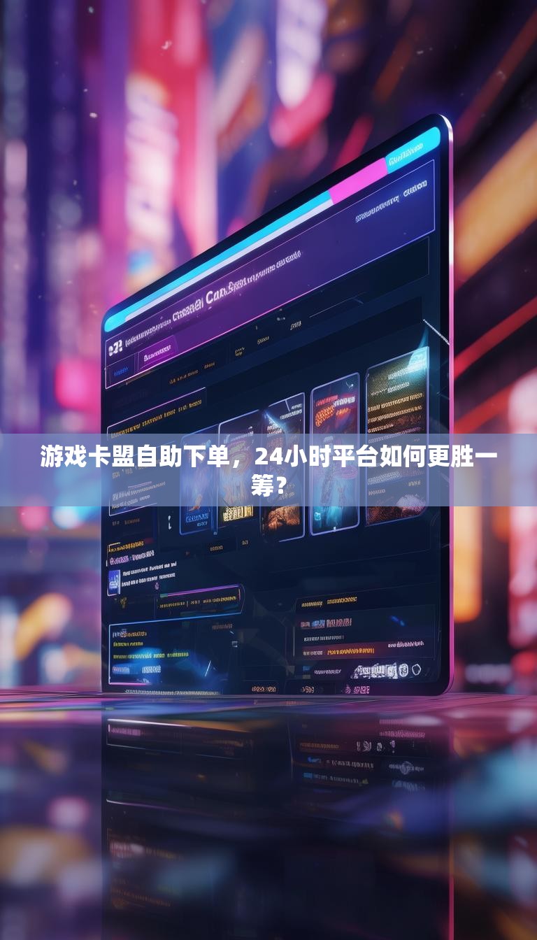 游戏卡盟自助下单，24小时平台如何更胜一筹？