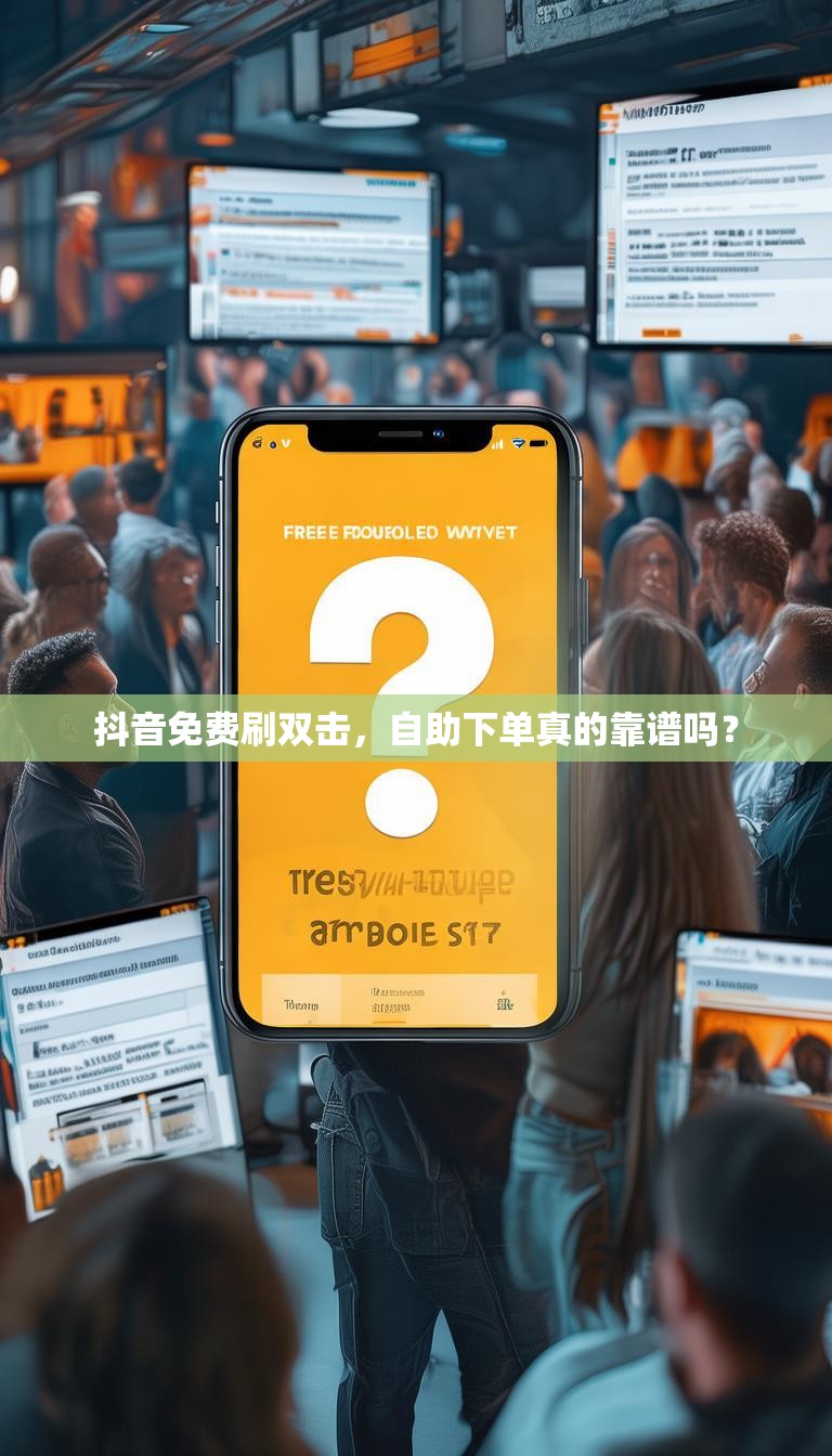 抖音免费刷双击，自助下单真的靠谱吗？