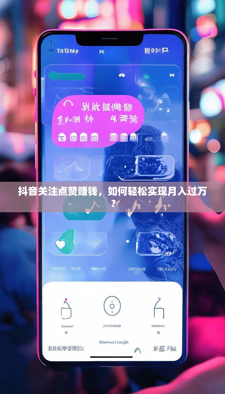 抖音关注点赞赚钱，如何轻松实现月入过万？