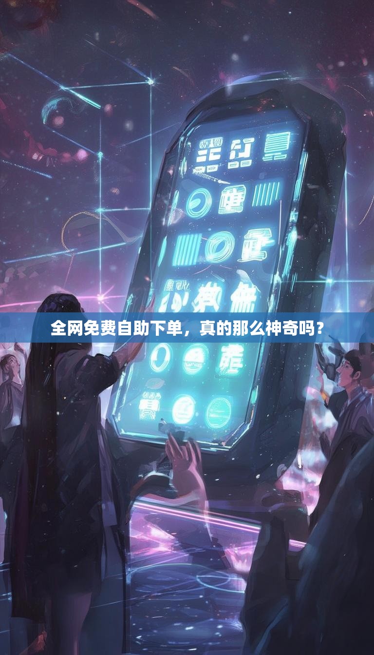 全网免费自助下单，真的那么神奇吗？