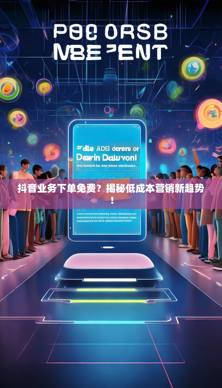 抖音业务下单免费？揭秘低成本营销新趋势！