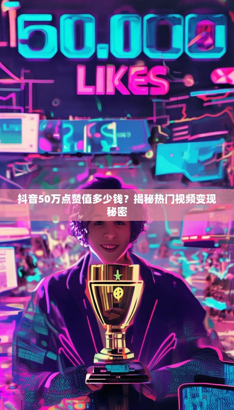抖音50万点赞值多少钱？揭秘热门视频变现秘密