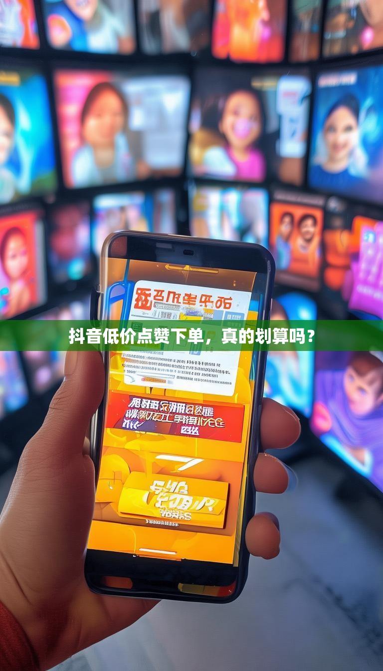 抖音低价点赞下单，真的划算吗？