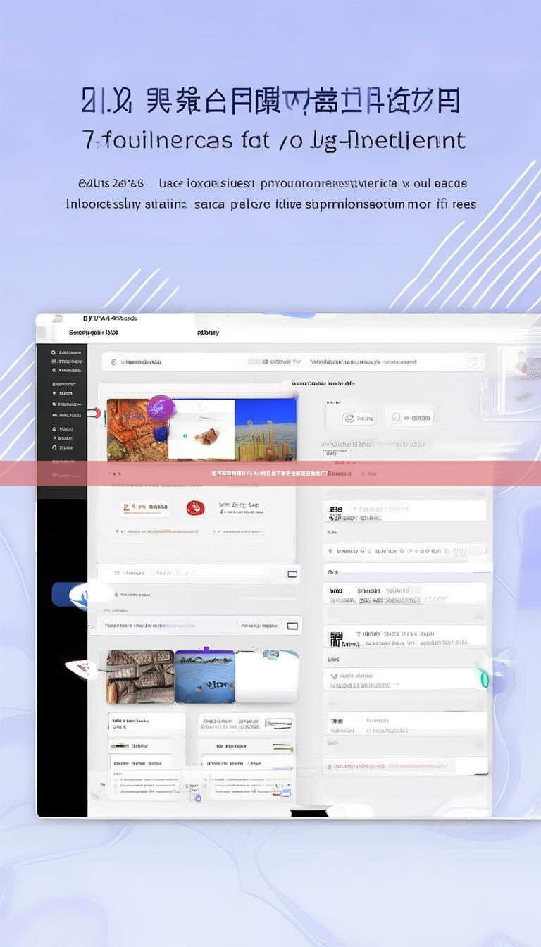 如何高效利用DY24小时自助下单平台实现自助推广？