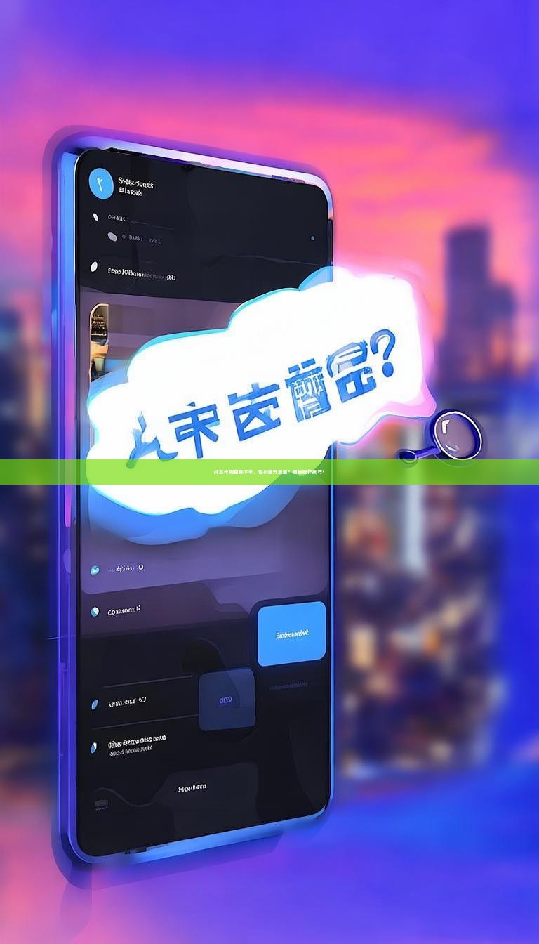 详细阅读:抖音代刷自助下单,轻松提升流量?揭秘操作技巧! 抖音代刷自助下单,轻松提升流量?揭秘操作技巧!